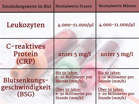 englisch entzündung|entzündungswerte im blut tabelle.